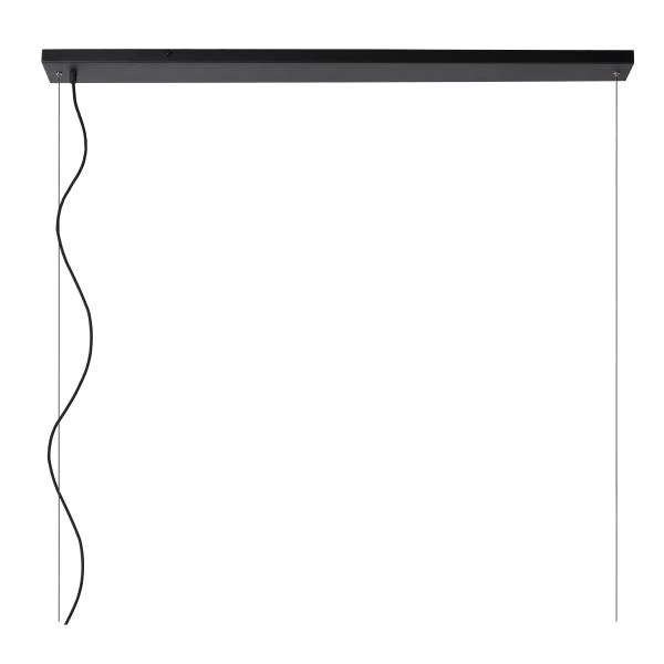 Lucide CALIXT - Pendant light - 2xE27 - Black - detail 1